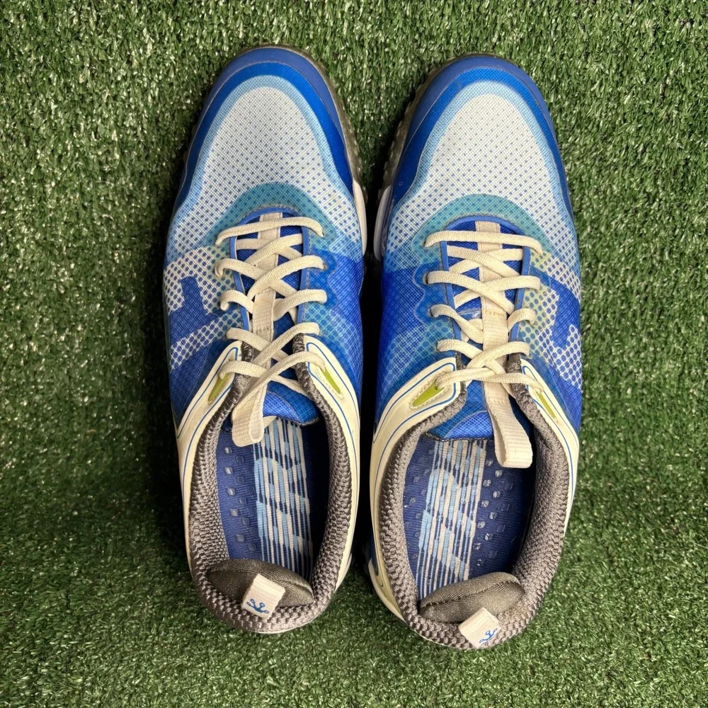 FootJoy Freestyle Spiked Mesh Breathable Athletic Golf Shoes Blue Mens Size 10 M